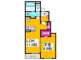 間取図 仮)グランモンターニュ