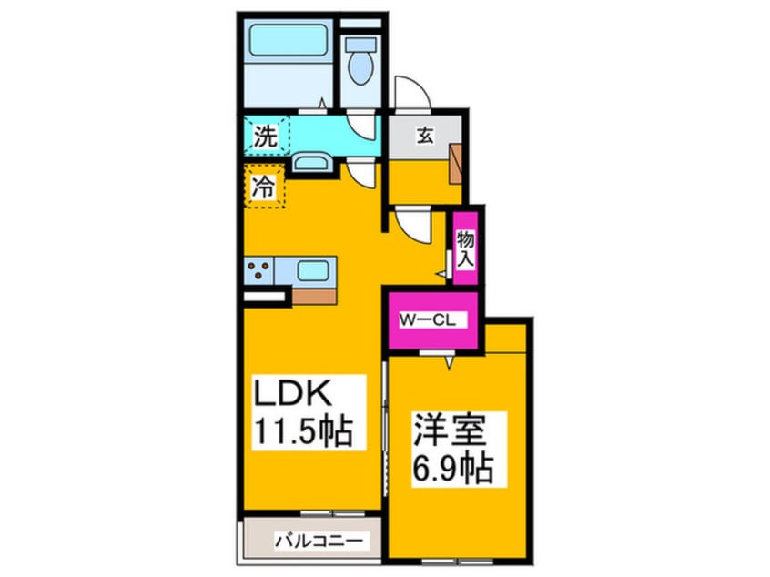 間取図 仮)グランモンターニュ