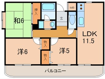 間取図 ジュネス高井田