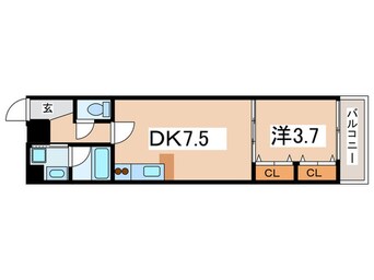 間取図 ラルテ天王寺