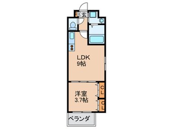 間取図 ラルテ天王寺