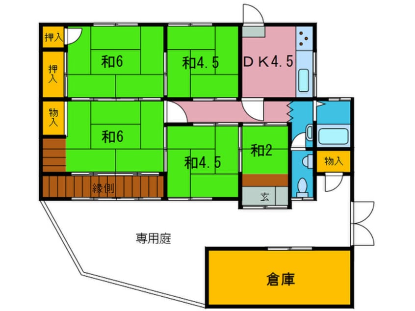 間取図 飛鳥平屋