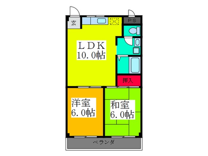 間取り図 Ｍ　プラザ菱江