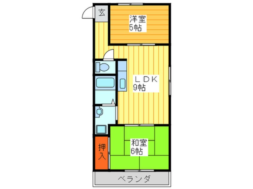 間取図 Ｍ　プラザ菱江