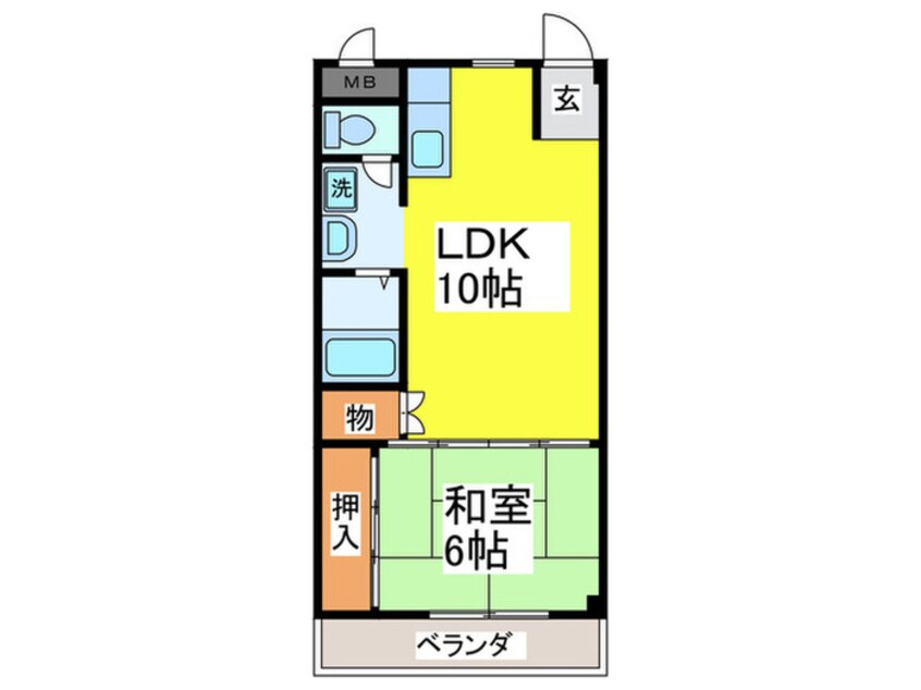 間取図 Ｍ　プラザ菱江