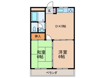 間取図 グリ－ンハイツ阪本