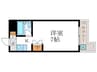 AXIA京都 1Kの間取り