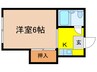 サンライフ青山台 1Kの間取り