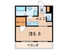 GKレジデンス逆瀬川Ⅱ 1Kの間取り