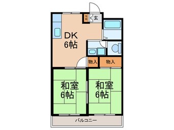 間取図 サンビレッヂ中西Ａ棟