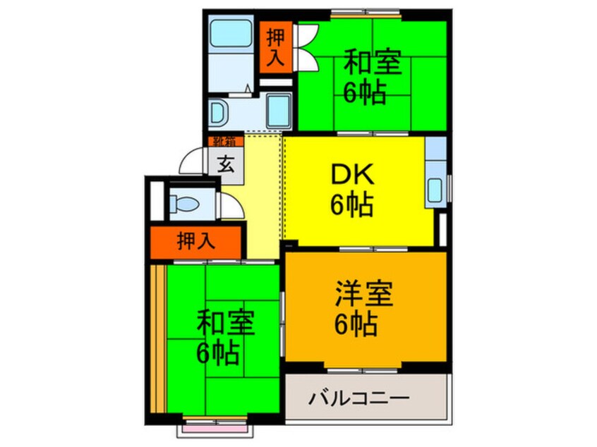 間取図 ハイツウッド