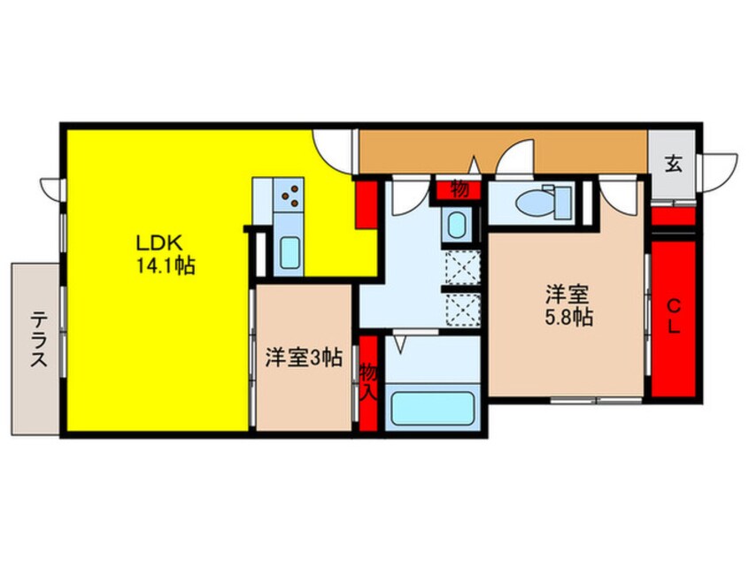 間取図 Clashist新森