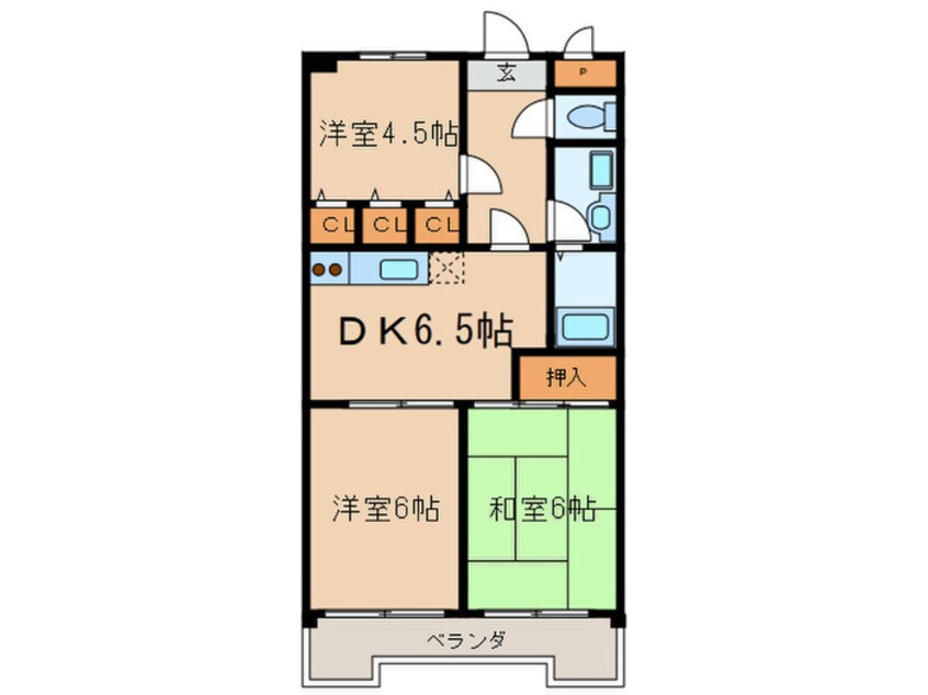 間取図 ﾗｳﾞｪﾝﾀﾞ-ﾎ-ﾑｽﾞ