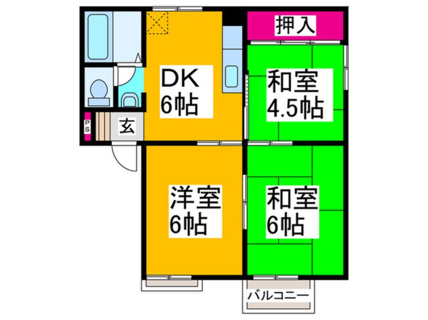 間取図 ハイツ林