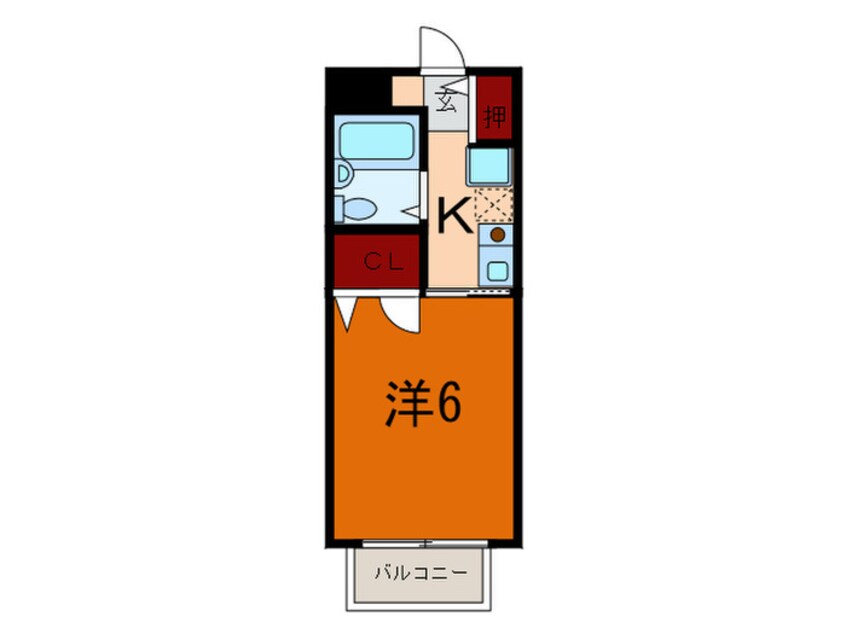 間取図 中山手ガ－デンパレスＢ棟