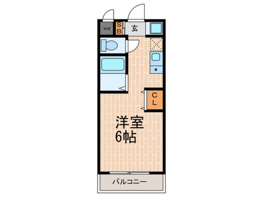 間取図 ユニテソリステ津門川