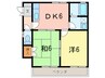 野口マンション 2DKの間取り