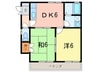 野口マンション 2DKの間取り