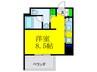 イノセント堂山 1Rの間取り