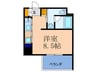 イノセント堂山 1Rの間取り