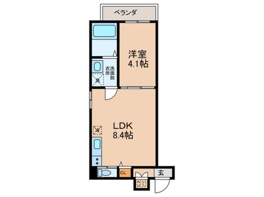 間取図 F asecia AMUZ Ⅱ