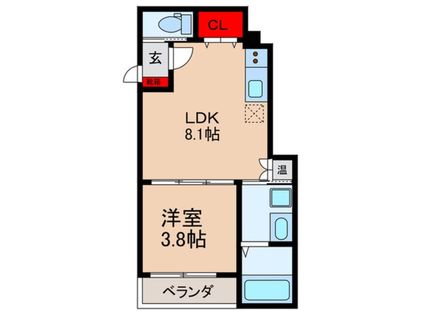 間取図 F asecia AMUZ Ⅱ