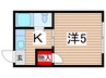 藤ハイツ 1Kの間取り