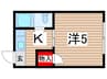 藤ハイツ 1Kの間取り
