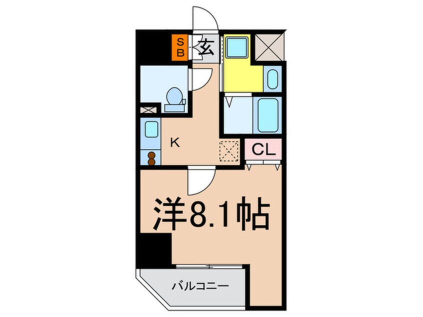 間取図 レジディア江戸堀