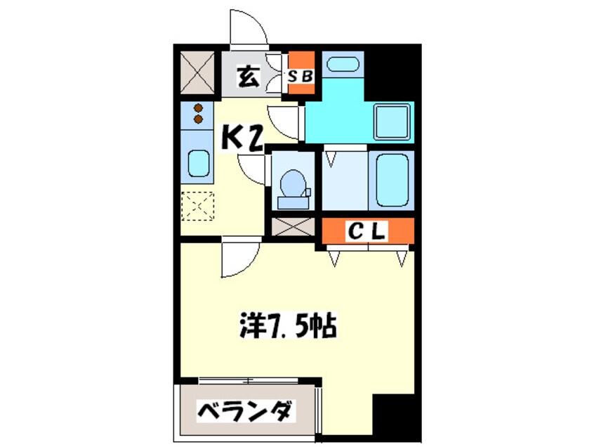 間取図 レジディア江戸堀