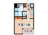 レジディア江戸堀 1Kの間取り