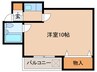 龍王関目マンション 1Rの間取り
