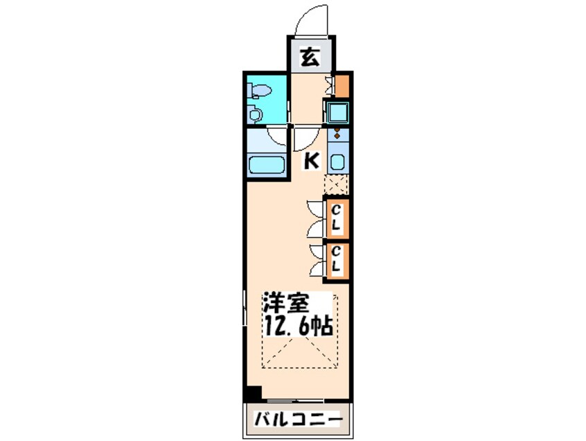 間取図 南堀江プライマリ－ワン