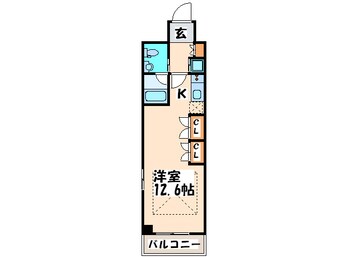 間取図 南堀江プライマリ－ワン