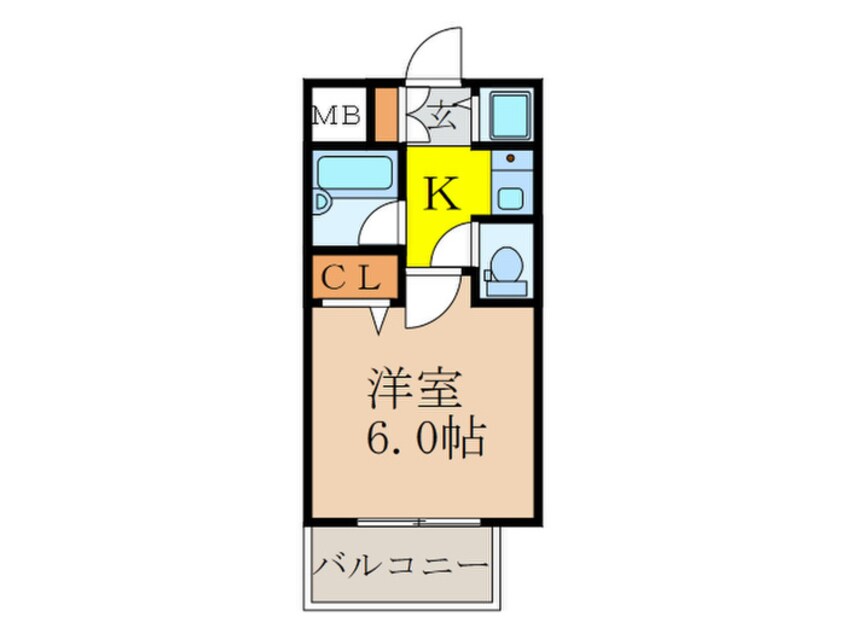 間取図 エスティライフ新大阪(403)