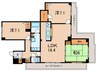 ダイアパレス東加古川（501） 3LDKの間取り