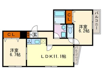 間取図 グレースコート山崎