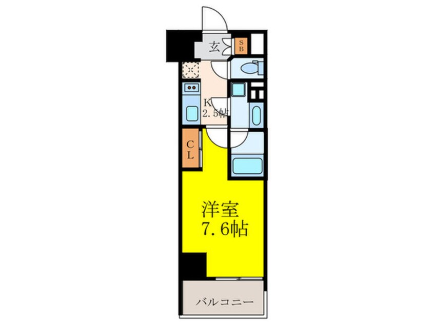 間取図 THE MUTUAL 江坂