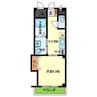 Ｍｓ ｃｕｂｅⅡ 1Kの間取り