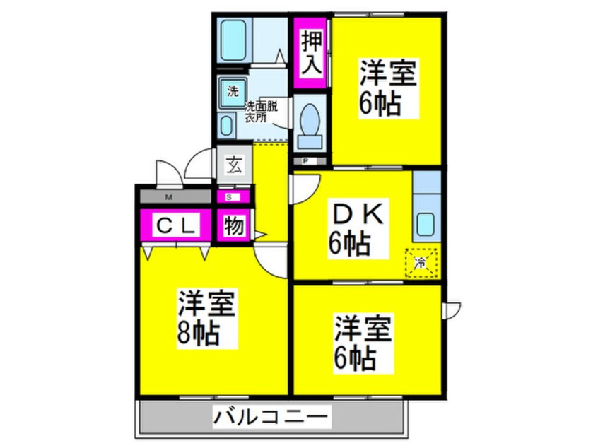 間取図 アベニュ－Ａ