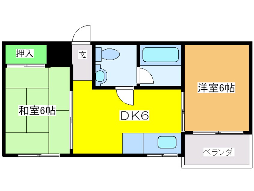 間取図 八阪ハイツ