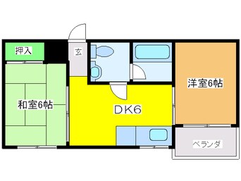 間取図 八阪ハイツ