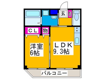 間取図 アヴァンティ三国ヶ丘Ⅱ