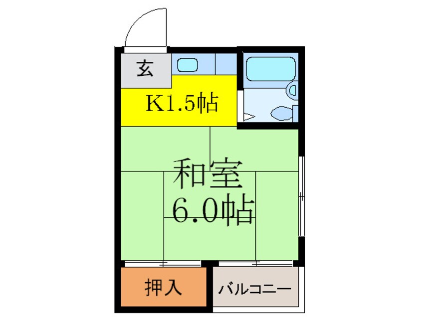 間取図 平井ﾊｲﾂ