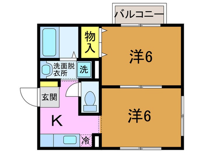 間取り図 中山手ガ－デンパレスＤ棟