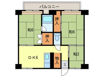 間取図 ビレッジハウス東二見1号棟