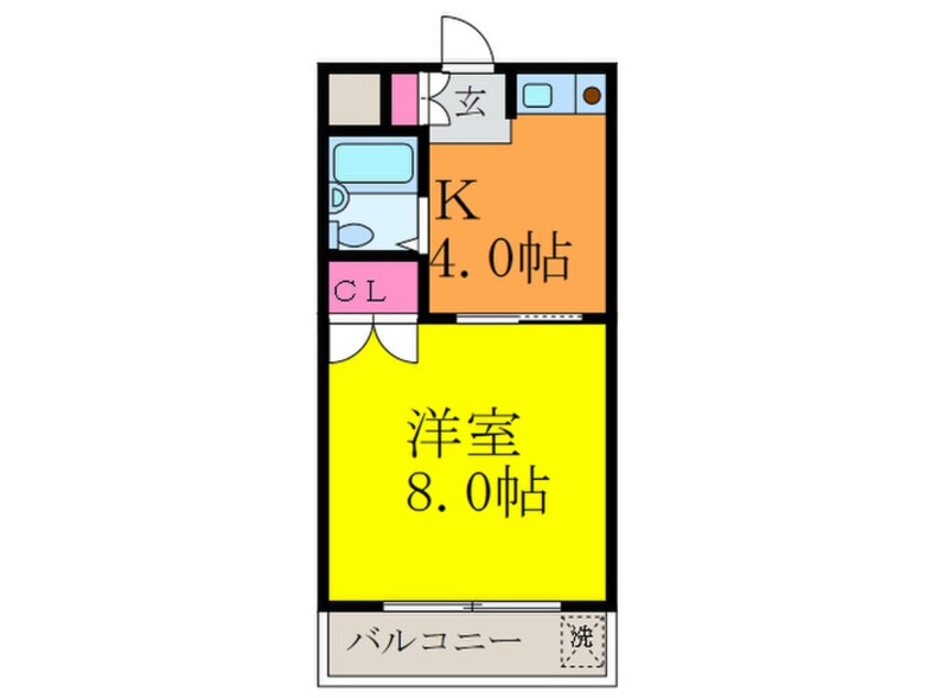 間取図 リバ－サイド細川