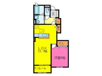 間取図 メゾンフラワー