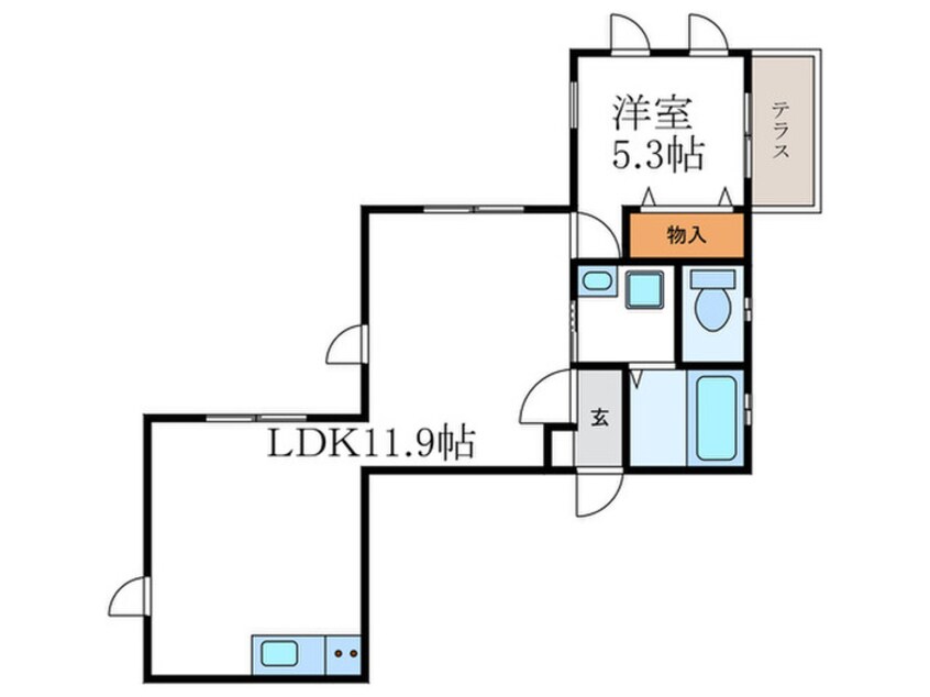 間取図 メゾン元田中