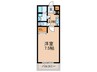 LIVIAZ　KITAOSAKA　BREZZA 1Kの間取り